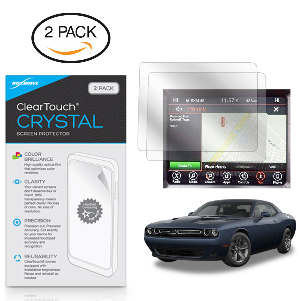 ClearTouch Crystal (2-Pack) - Dodge 2017 Challenger (8.4 in) Screen Protector
