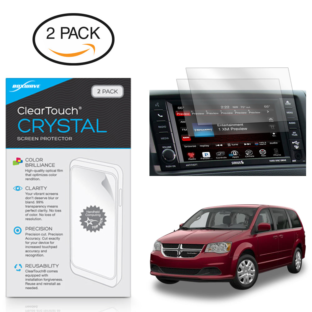ClearTouch Crystal (2-Pack) - Dodge 2017 Grand Caravan (6.5 in) Screen Protector