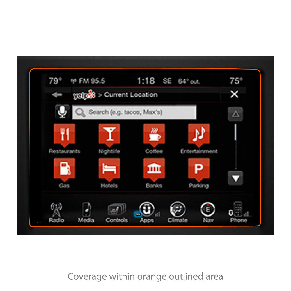 ClearTouch Anti-Glare (2-Pack) - Dodge 2017 Ram 1500 (5 in) Screen Protector