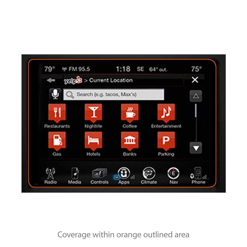 ClearTouch Crystal (2-Pack) - Dodge 2017 Ram 1500 (8.4 in) Screen Protector
