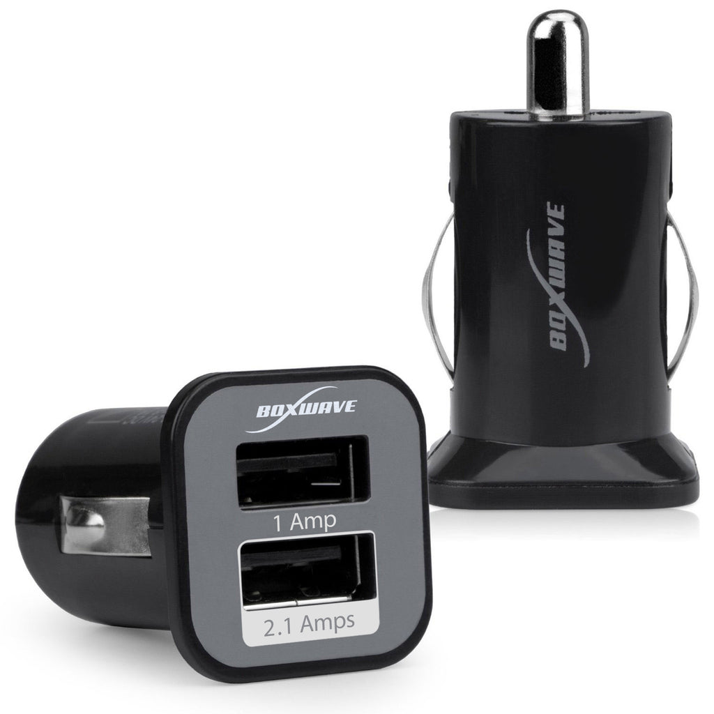 Dual Micro High Current Car Charger - LG Optimus V VM670 Charger