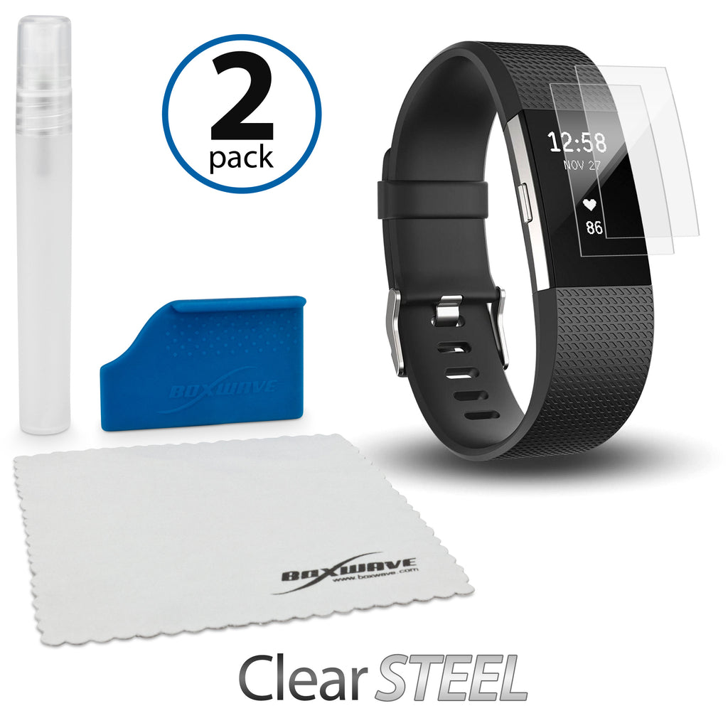 ClearSteel (2-Pack) - Fitbit Charge 2 Screen Protector