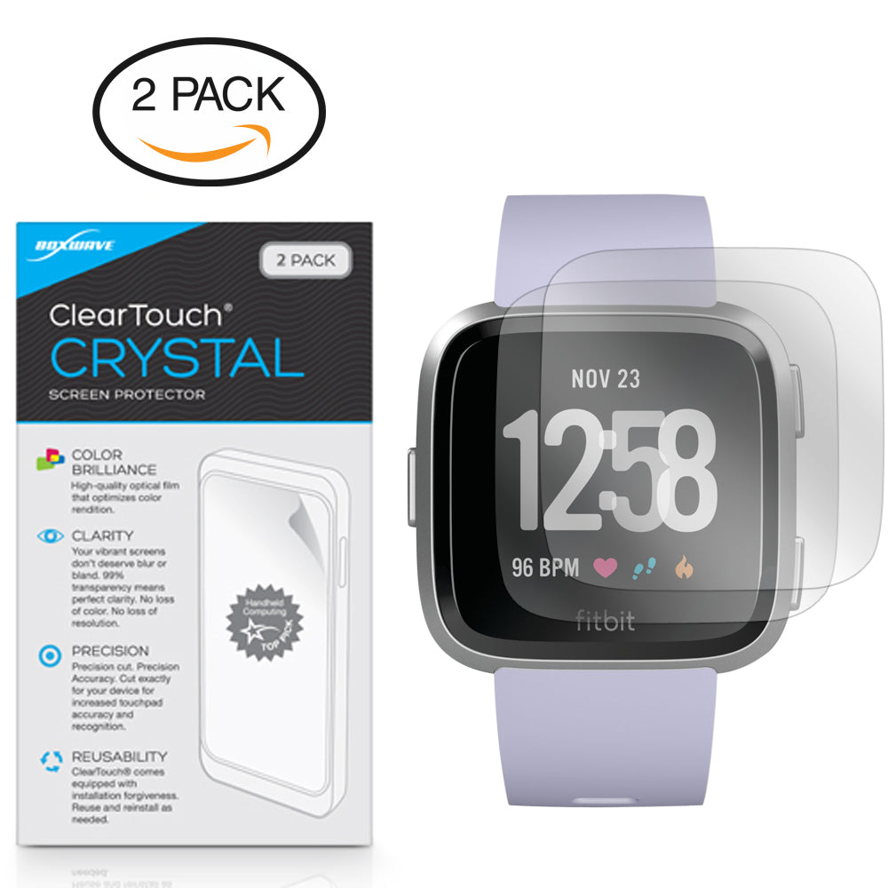 ClearTouch Crystal (2-Pack) - Fitbit Versa Screen Protector