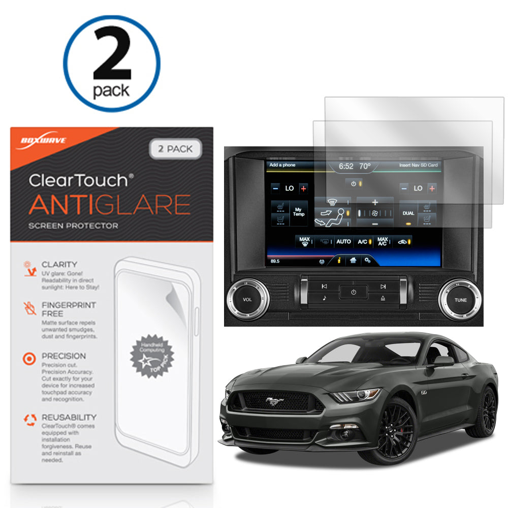ClearTouch Anti-Glare (2-Pack) - Ford 2016 Mustang (8 in) Screen Protector