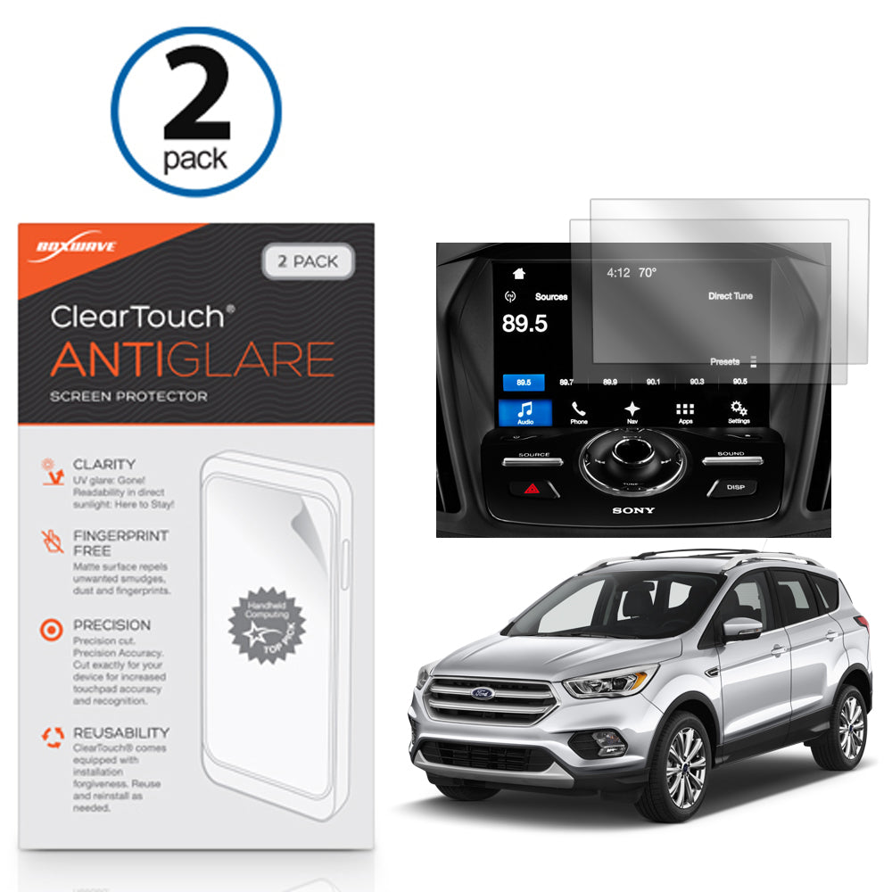 ClearTouch Anti-Glare (2-Pack) - Ford 2017 Escape (8 in) Screen Protector
