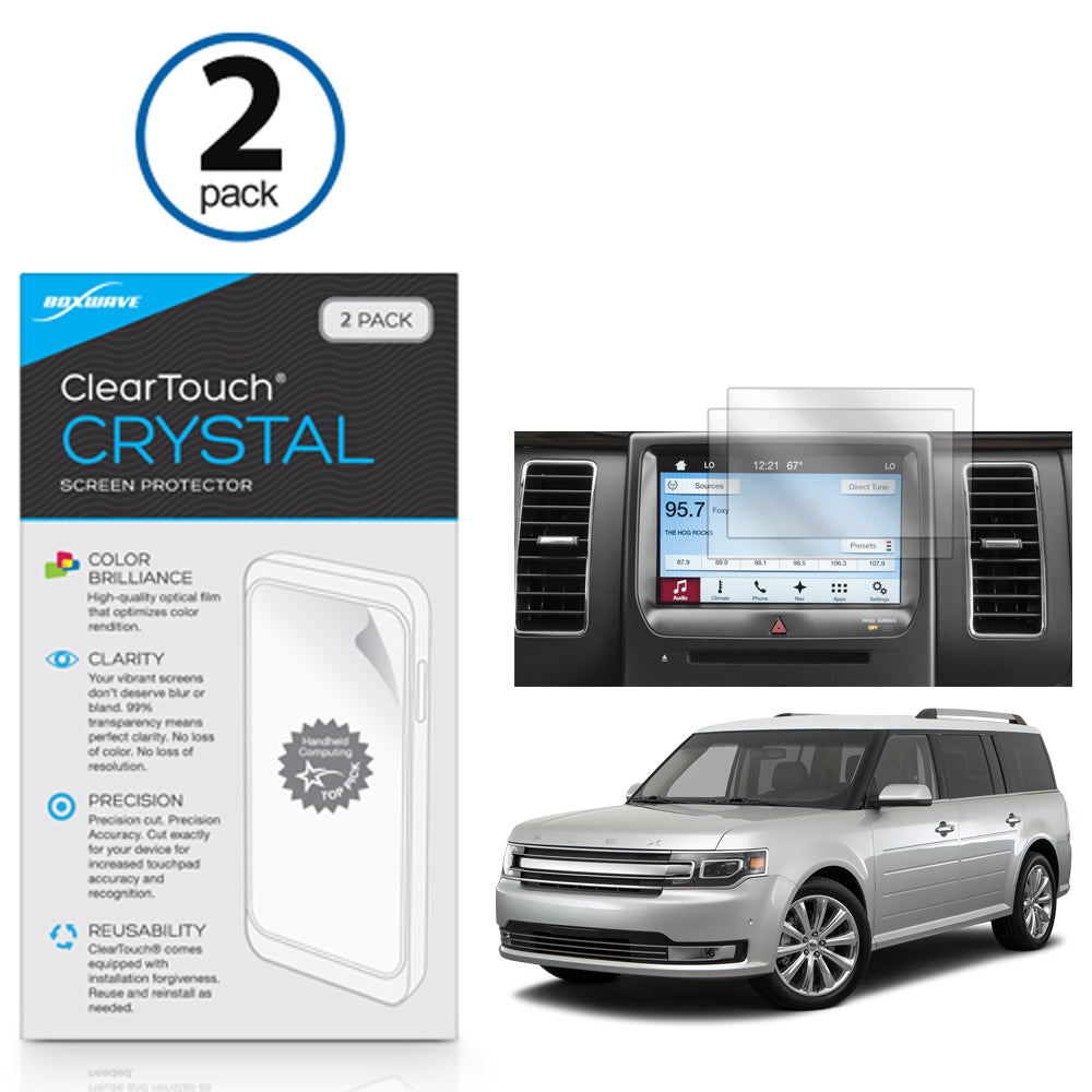 ClearTouch Crystal (2-Pack) - Ford 2017 Ford Flex (8 in) Screen Protector