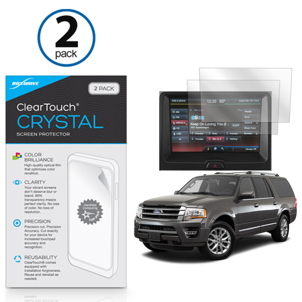 ClearTouch Crystal (2-Pack) - Ford 2017 Expedition (8 in) Screen Protector