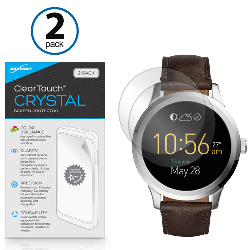 ClearTouch Crystal (2-Pack) - Fossil Q Founder Gen 2 (2016) Screen Protector