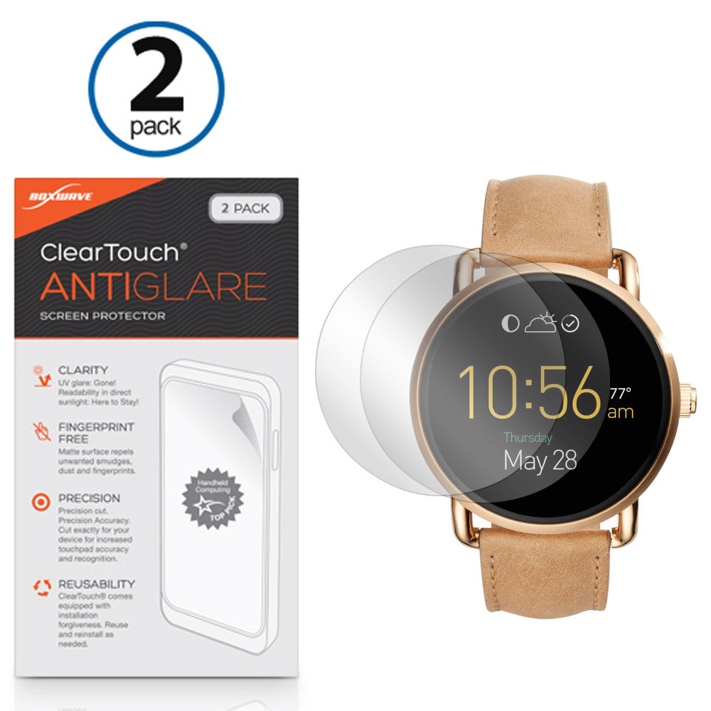 ClearTouch Anti-Glare (2-Pack) - Fossil Q Wander Screen Protector