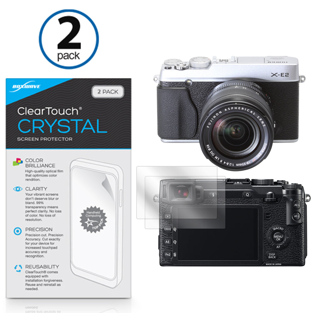 ClearTouch Crystal (2-Pack) - FujiFilm X-E2 Screen Protector