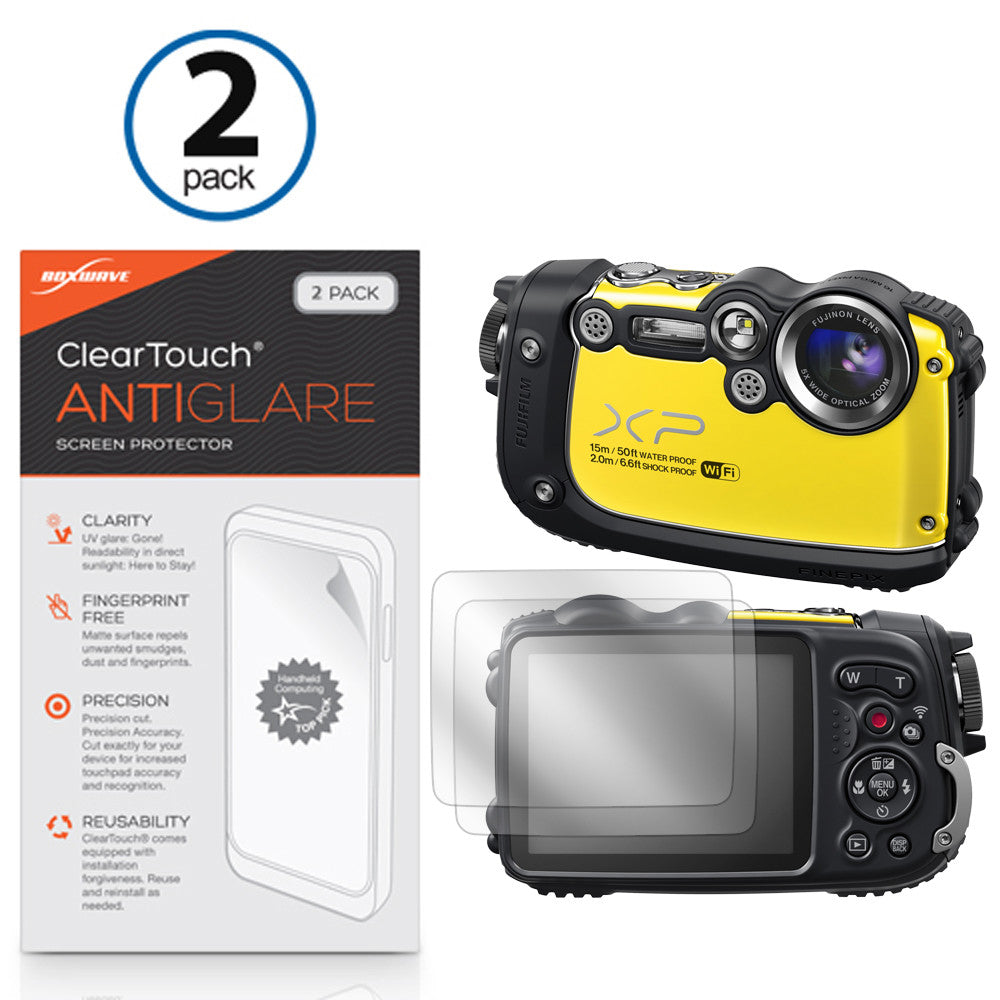 ClearTouch Anti-Glare (2-Pack) - FujiFilm FinePix XP200 Screen Protector