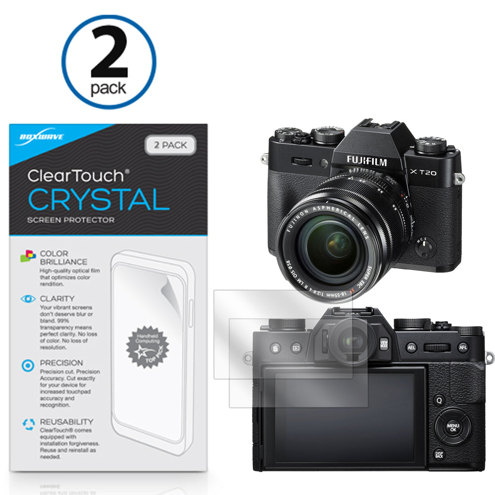 ClearTouch Crystal (2-Pack) - FujiFilm X-T20 Screen Protector