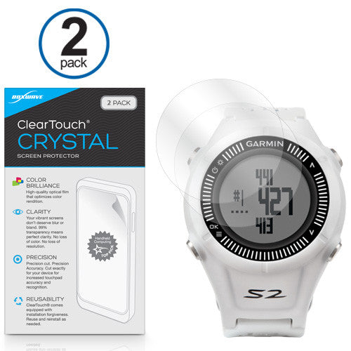 ClearTouch Crystal (2-Pack) - Garmin Approach S2 Screen Protector