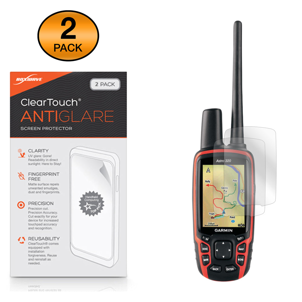 ClearTouch Anti-Glare (2-Pack) - Garmin Astro 320 Screen Protector