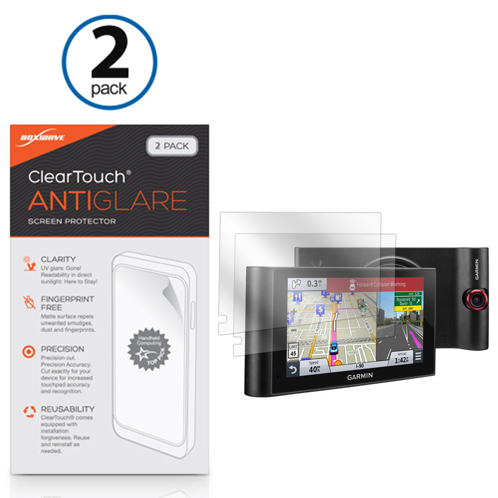 ClearTouch Anti-Glare (2-Pack) - Garmin Dash Cam 35 Screen Protector