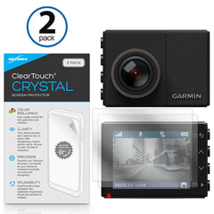 ClearTouch Crystal (2-Pack) - Garmin Dash Cam 65W Screen Protector