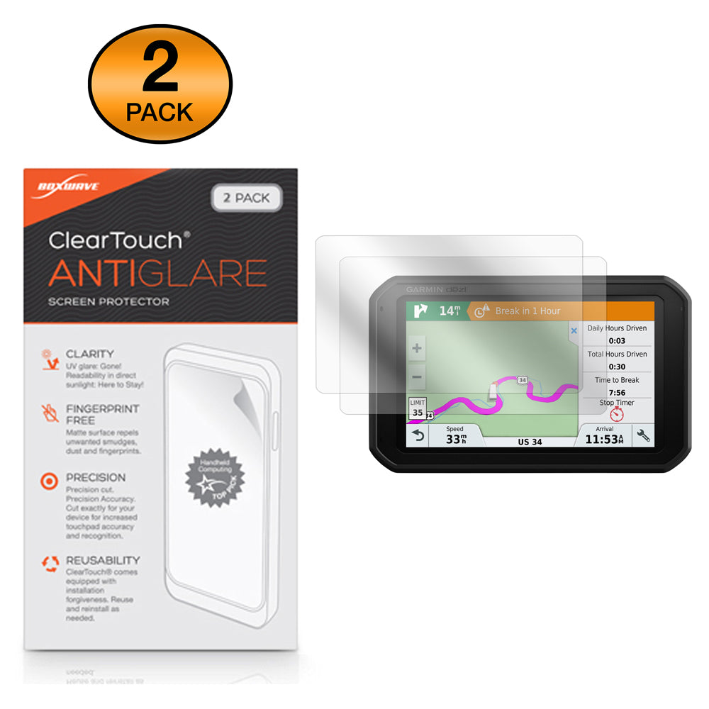 ClearTouch Anti-Glare (2-Pack) - Garmin Dezl 780 LMT-S Screen Protector
