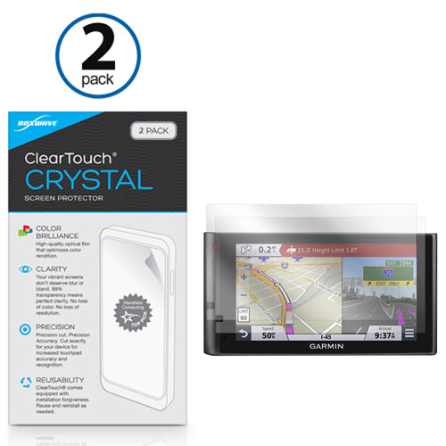 ClearTouch Crystal (2-Pack) - Garmin dezlCam LMTHD Screen Protector