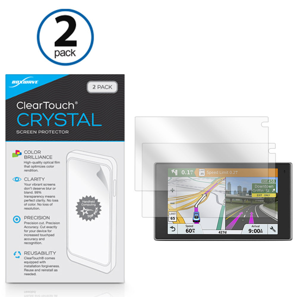 ClearTouch Crystal (2-Pack) - Garmin Drive 51 LMT-S Screen Protector