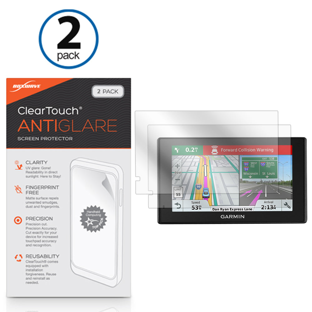 ClearTouch Anti-Glare (2-Pack) - Garmin DriveAssist 51 LMT-S Screen Protector