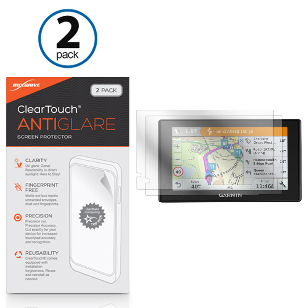 ClearTouch Anti-Glare (2-Pack) - Garmin DriveSmart 50LMT Screen Protector
