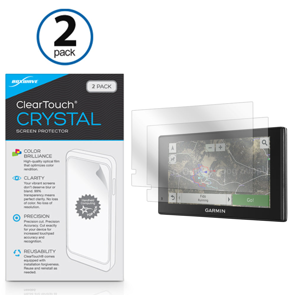 ClearTouch Crystal (2-Pack) - Garmin DriveTrack 70LMT Screen Protector