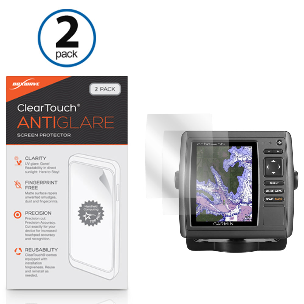 ClearTouch Anti-Glare (2-Pack) - Garmin echoMAP 50s Screen Protector