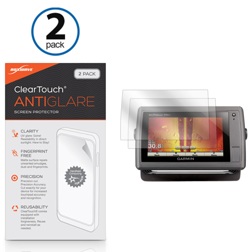 ClearTouch Anti-Glare (2-Pack) - Garmin echoMAP 70dv Screen Protector