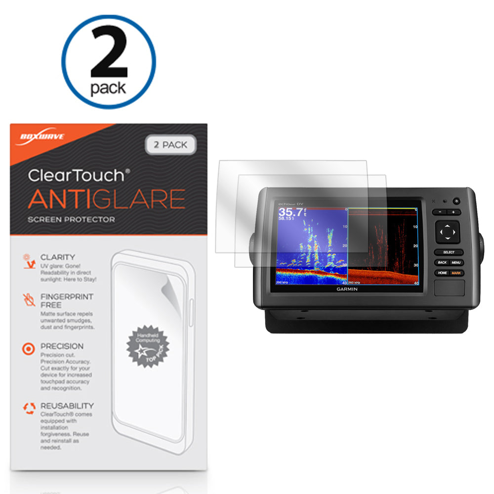 ClearTouch Anti-Glare (2-Pack) - Garmin echoMAP 74dv Screen Protector