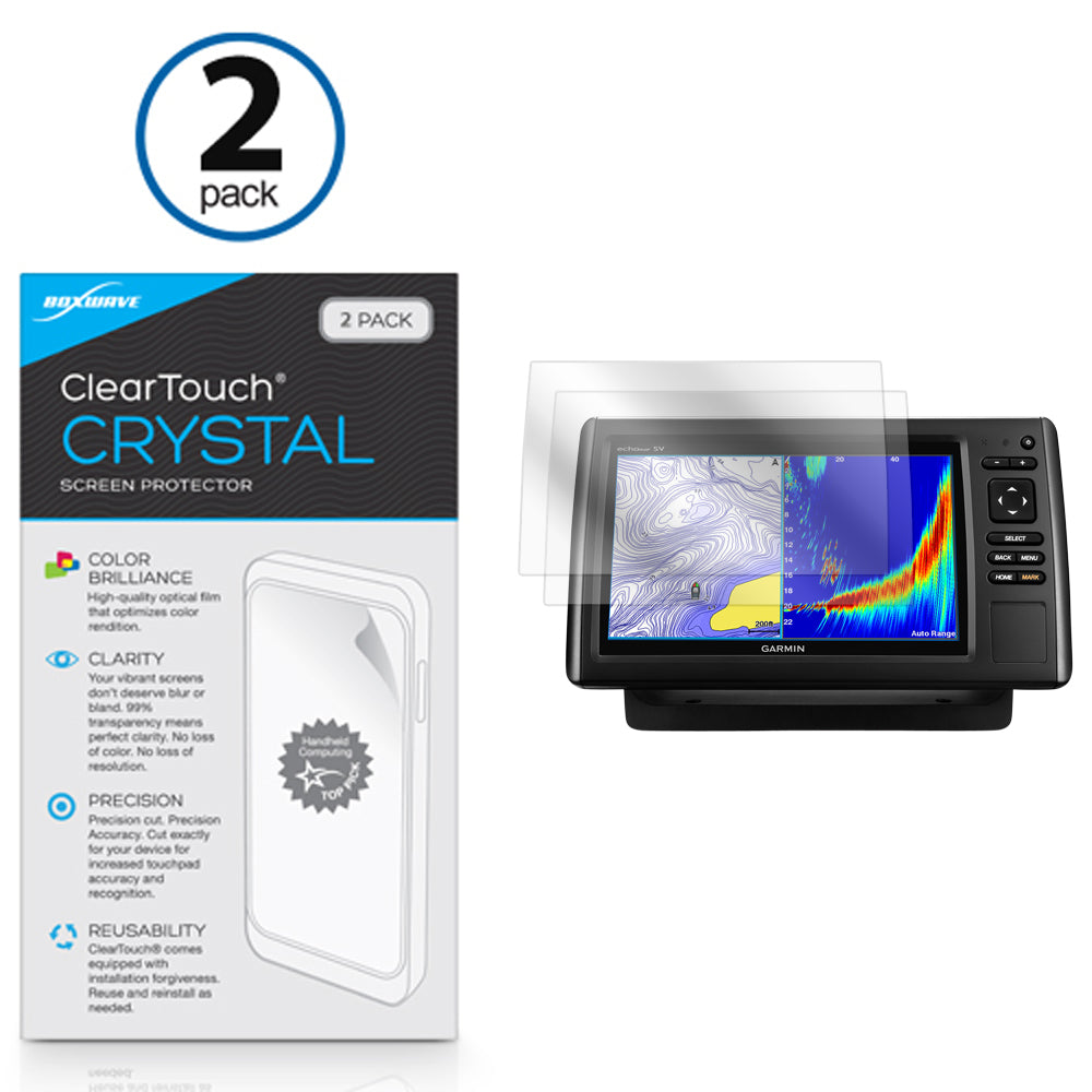 ClearTouch Crystal (2-Pack) - Garmin echoMAP 93sv Screen Protector