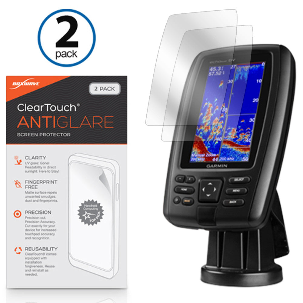 ClearTouch Anti-Glare (2-Pack) - Garmin echoMAP CHIRP 44dv Screen Protector