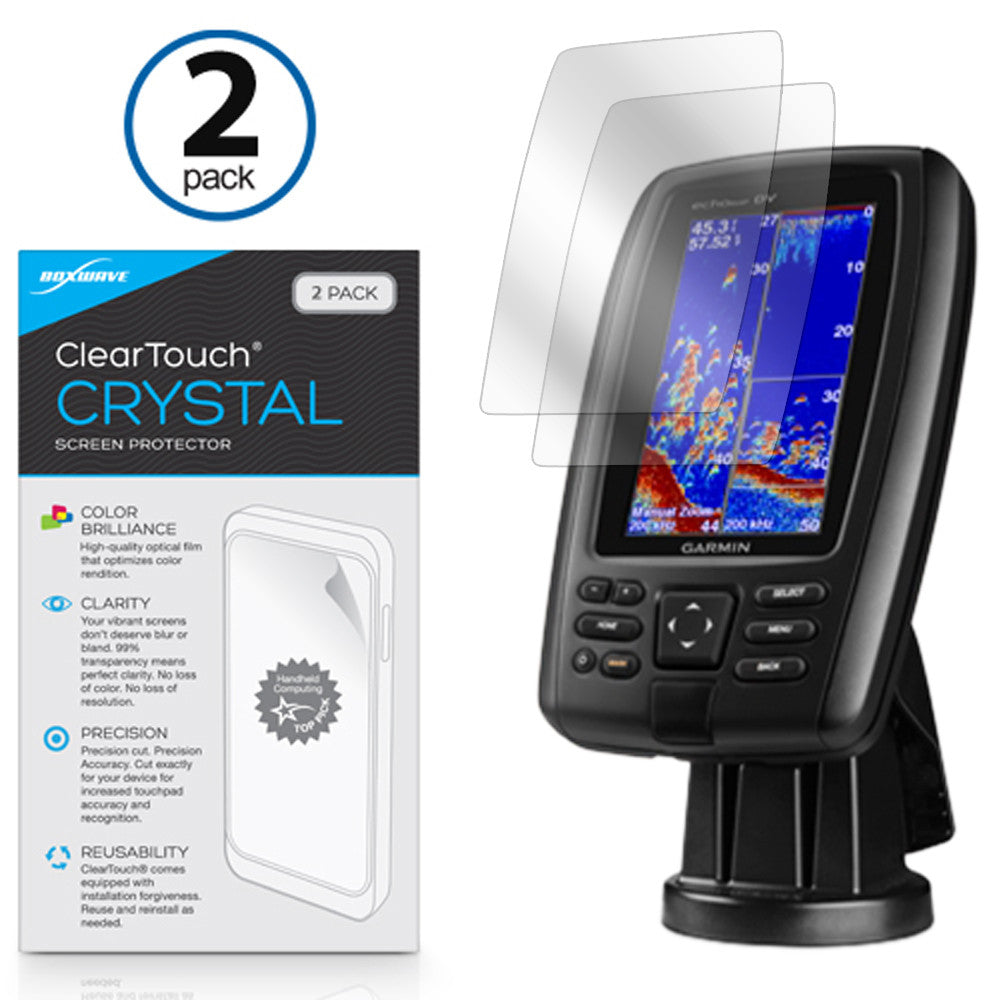 ClearTouch Crystal (2-Pack) - Garmin echoMAP 44dv Screen Protector