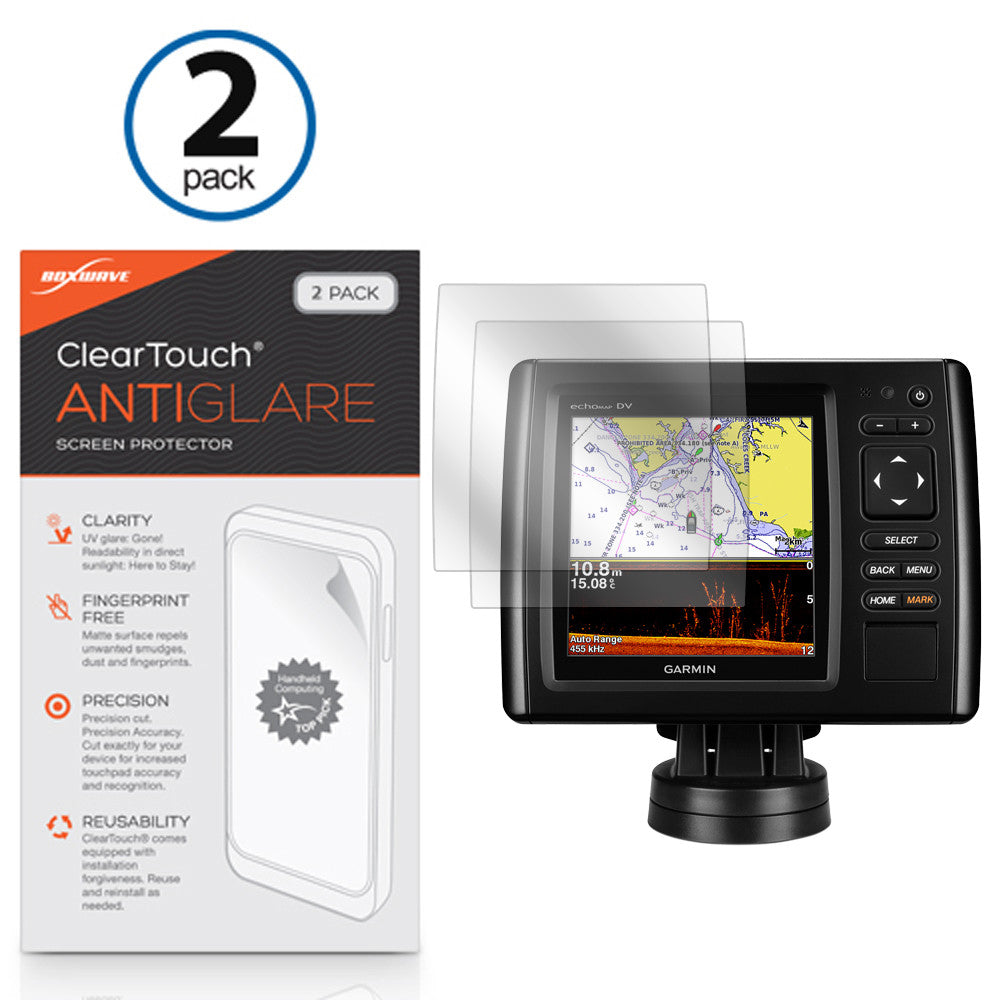 ClearTouch Anti-Glare (2-Pack) - Garmin echoMAP CHIRP 45dv Screen Protector