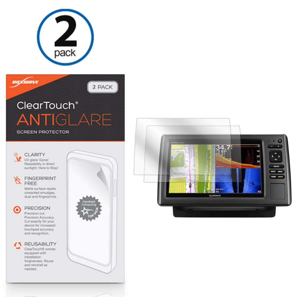 ClearTouch Anti-Glare (2-Pack) - Garmin echoMAP CHIRP 94sv Screen Protector