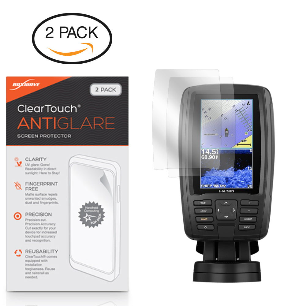 ClearTouch Anti-Glare (2-Pack) - Garmin echoMAP Plus 43cv Screen Protector
