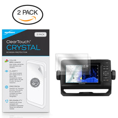 ClearTouch Crystal (2-Pack) - Garmin echoMAP Plus 63cv Screen Protector