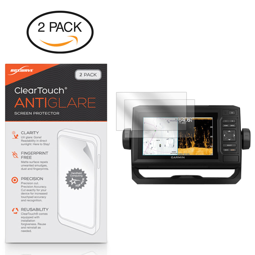 ClearTouch Anti-Glare (2-Pack) - Garmin echoMAP Plus 64cv Screen Protector