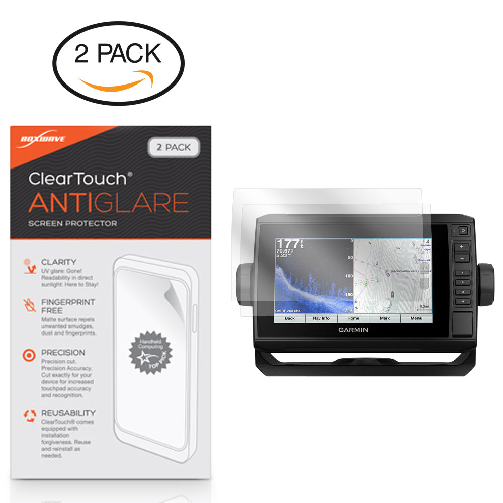 ClearTouch Anti-Glare (2-Pack) - Garmin echoMAP Plus 72cv Screen Protector