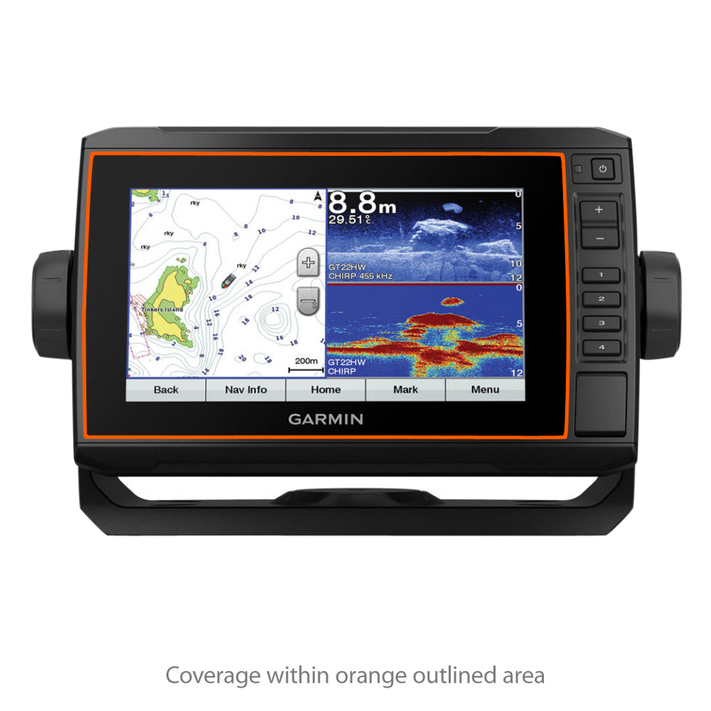 ClearTouch Crystal (2-Pack) - Garmin echoMAP Plus 75cv Screen Protector