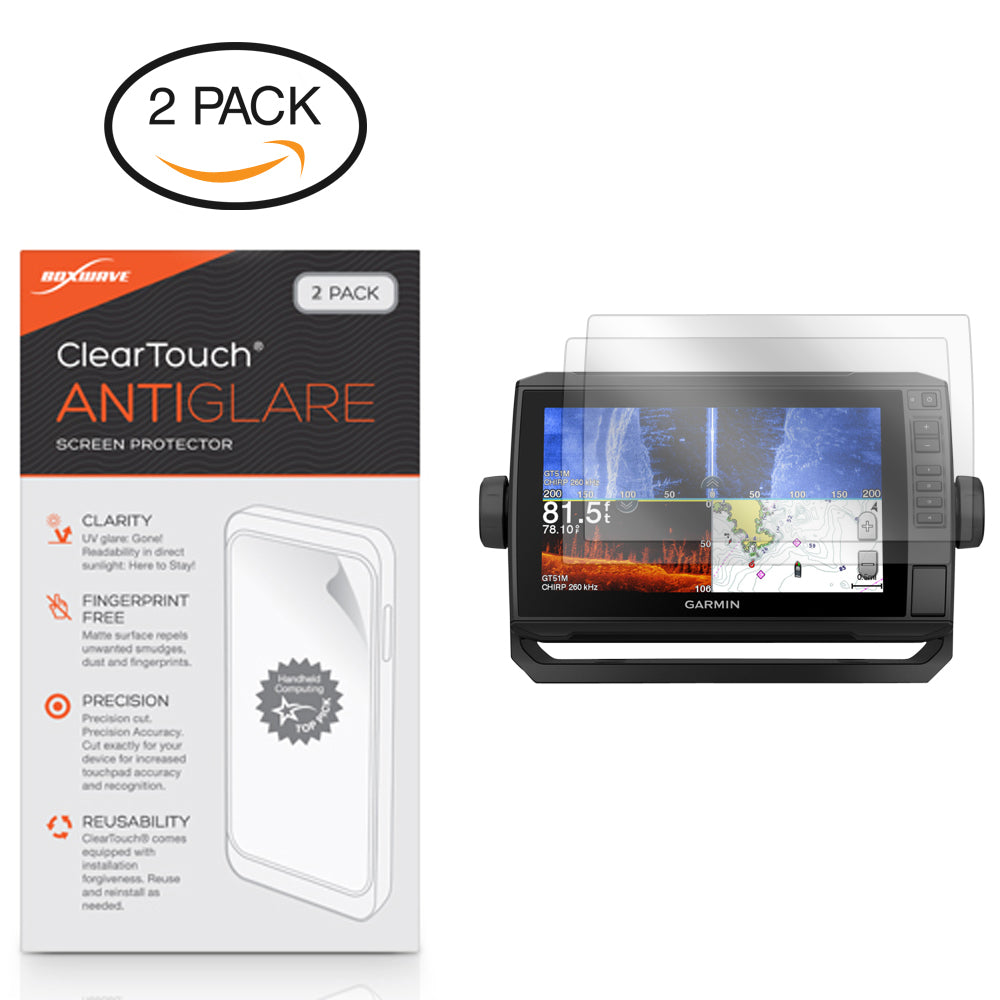 ClearTouch Anti-Glare (2-Pack) - Garmin echoMAP Plus 92sv Screen Protector
