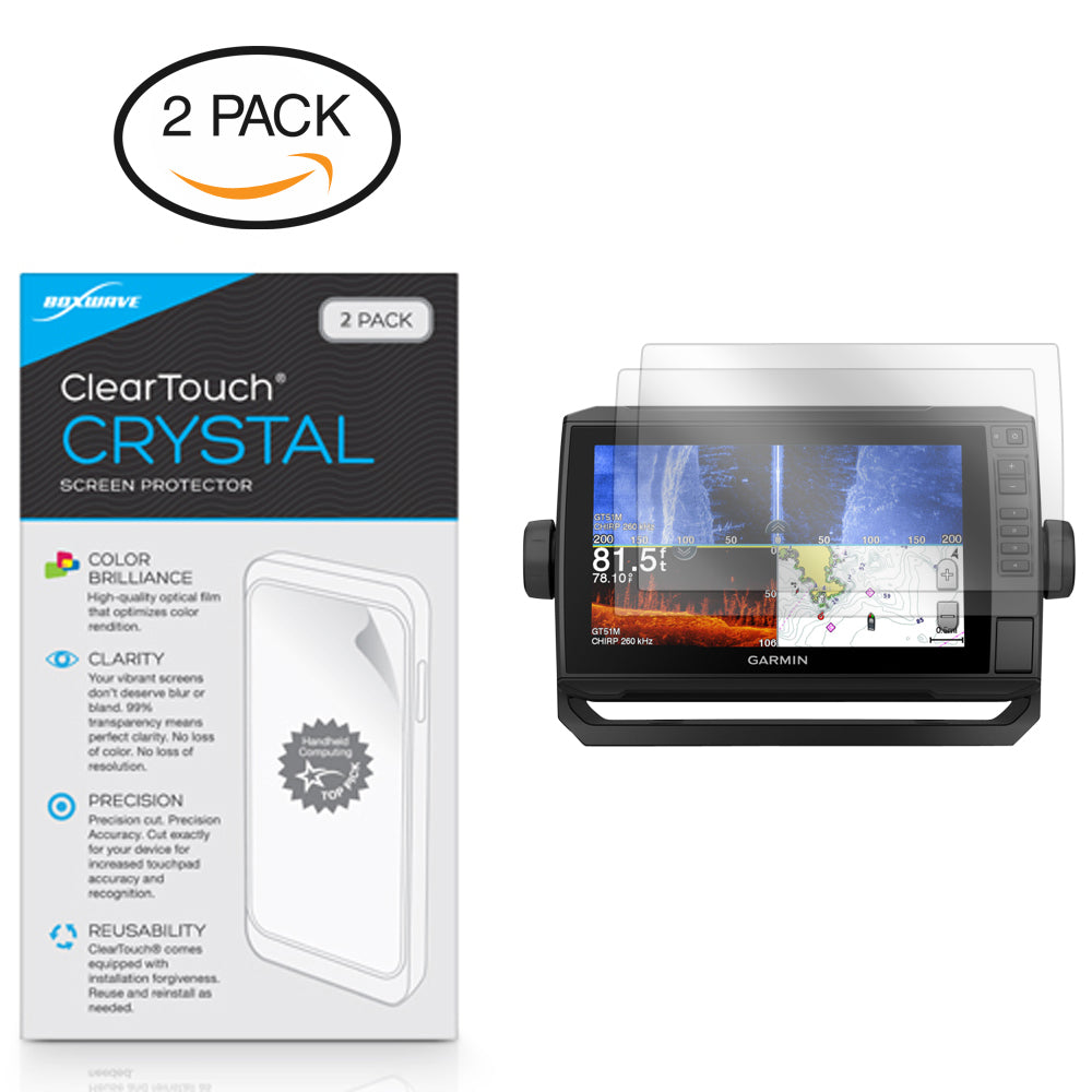 ClearTouch Crystal (2-Pack) - Garmin echoMAP Plus 92sv Screen Protector