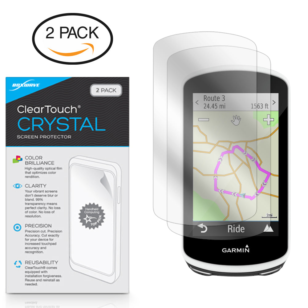 ClearTouch Crystal (2-Pack) - Garmin Edge 1030 Screen Protector