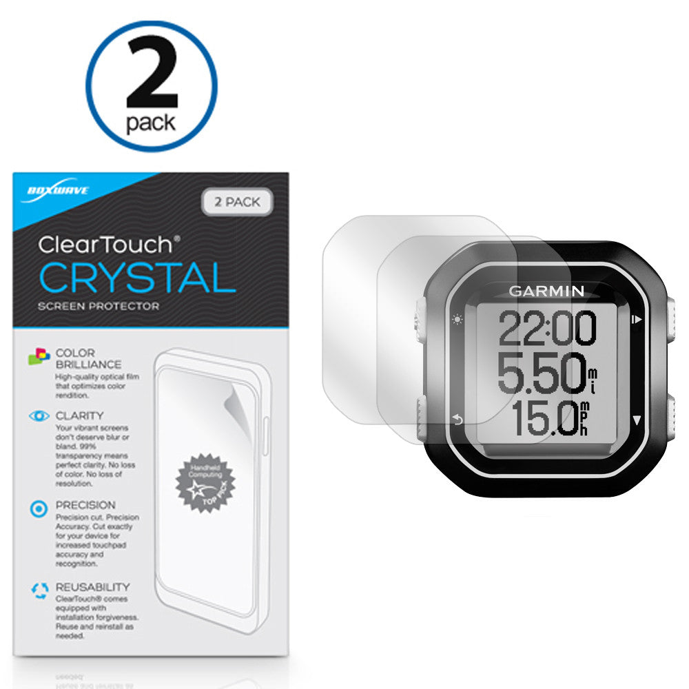 ClearTouch Crystal (2-Pack) - Garmin Edge 20 Screen Protector
