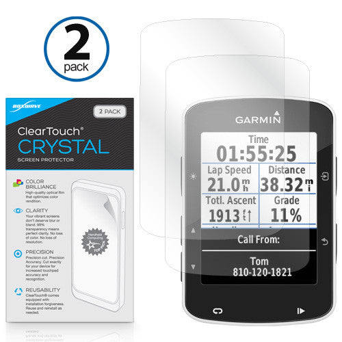 ClearTouch Crystal (2-Pack) - Garmin Edge 520 Screen Protector