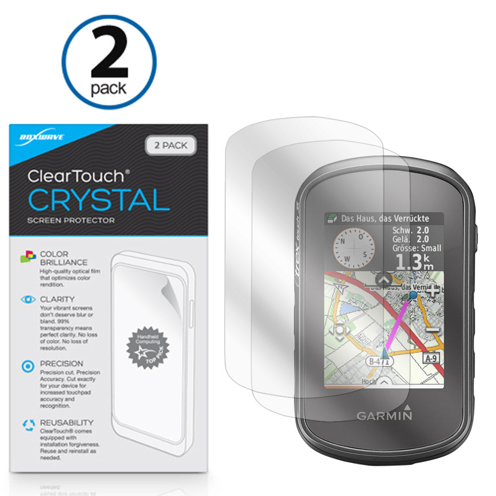 ClearTouch Crystal (2-Pack) - Garmin eTrex Touch 35t Screen Protector