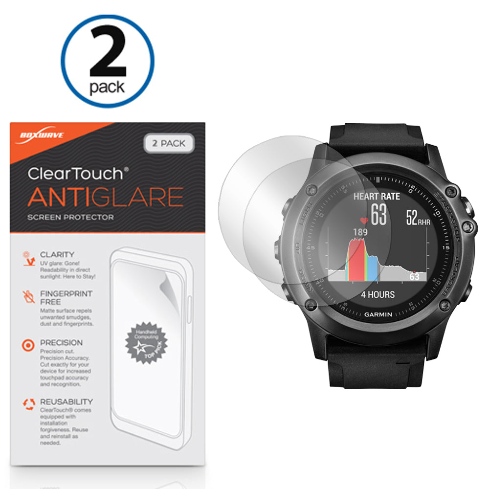 ClearTouch Anti-Glare (2-Pack) - Garmin Fenix 3 HR Screen Protector