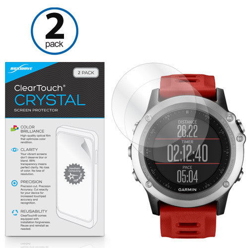 ClearTouch Crystal (2-Pack) - Garmin Fenix 3 Screen Protector