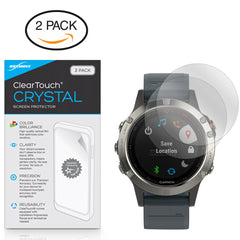 ClearTouch Crystal (2-Pack) - Garmin Fenix 5 Plus Screen Protector