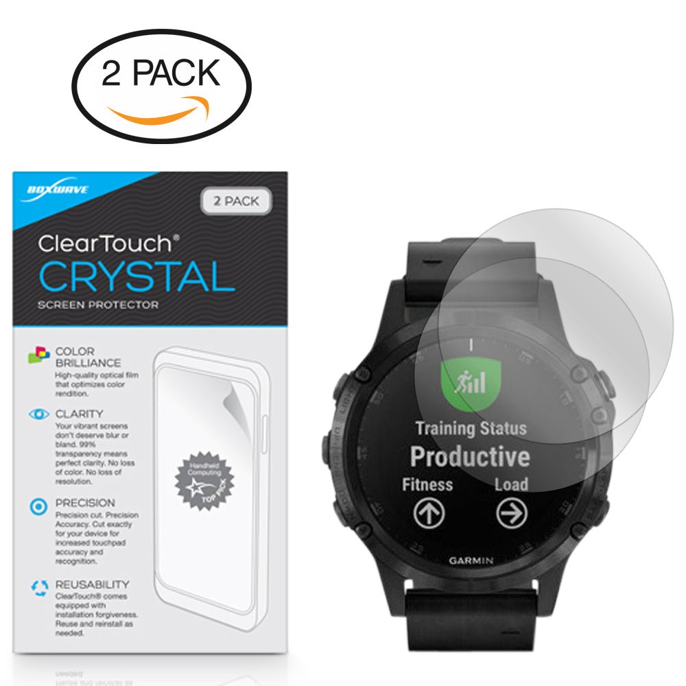 ClearTouch Crystal (2-Pack) - Garmin Fenix 5S Plus Screen Protector
