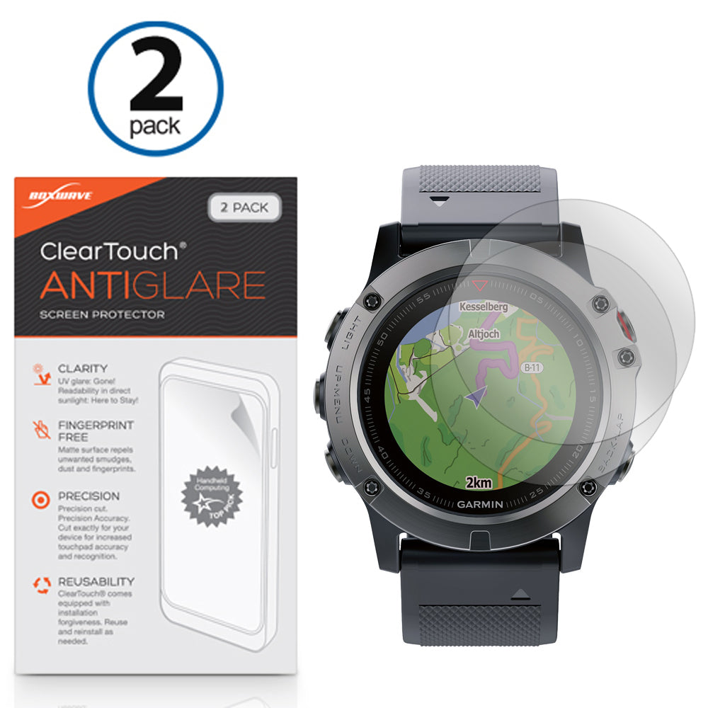 ClearTouch Anti-Glare (2-Pack) - Garmin Fenix 5X Screen Protector